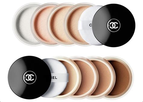 translucent chanel loose powder swatches